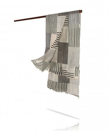 Палантин Женский W40-RAYURES/NOIR